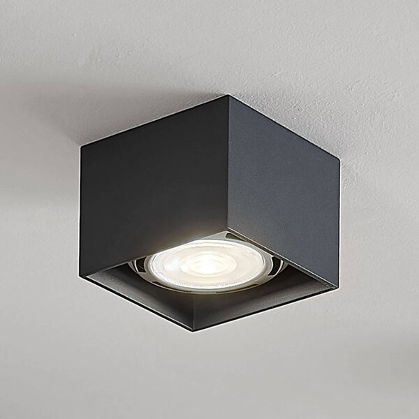 Faretto da soffitto Arcchio Mabel, 12 cm x cm, grigio, GU10 Mabel Arcchio, dimmerabile, Alluminio / Grigio / Zincato, Cucina, Alluminio, Moderno, Faretto
