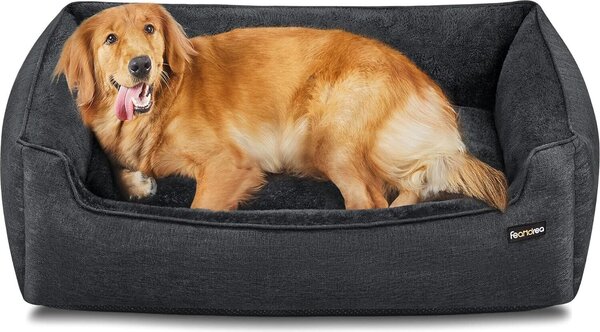 Cuccia per cani FEANDREA, sfoderabile, 110 x 75 x 27 cm, grigio scuro
