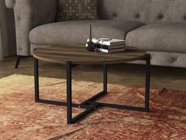 Skye Decor, Noce- Noce TRH, colore noce, tavolini, 36,3x68x73 cm, 100% pannello di particelle rivestito in melamina