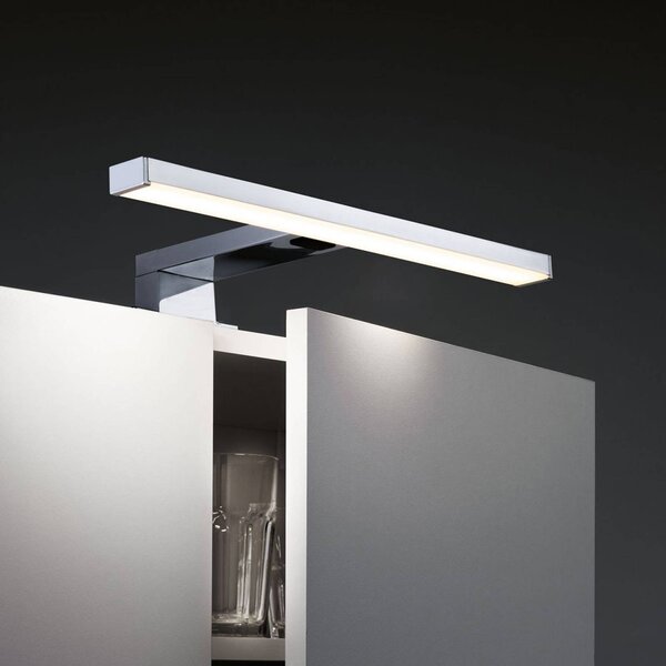 Paulmann Applique da parete Selo, Cromo / Argento, Bagno, Alluminio, Moderno, Applique