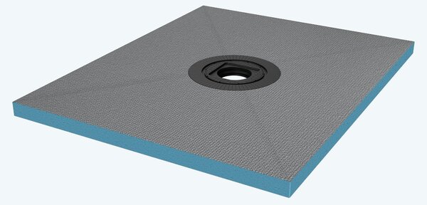 Doporro Piatto Doccia Pronto da Piastrellare in Estruso Rigida Polistirene Tagliabile per Bagno Dimensione 80x100x4 cm