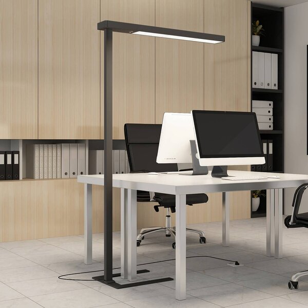 Arcchio Lampada da terra per ufficio Susi, nero, sensore, dimmer a sfioramento Susi Arcchio, dimmerabile, Nero, Studio / Ufficio, Alluminio, Moderno