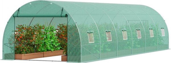 Serra tunnel Serra fredda 890x295x198 cm - Casa del pomodoro di alta qualità per la coltivazione ottimale delle piante - Resistente alle intemperie e durevole nel tempo