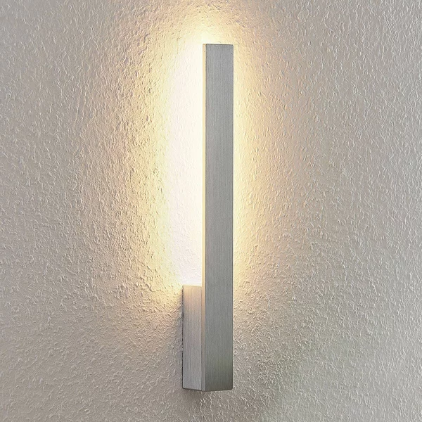 Applique da parete a LED Ivano Arcchio, Alluminio / Grigio / Zincato, Corridoio, Alluminio, Moderno, Applique a LED
