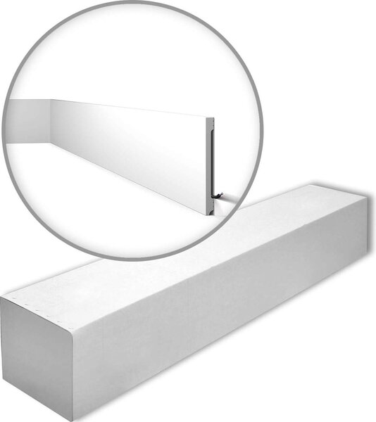 NMC FD20S-box WALLSTYL Noel Marquet 1 cartone con 6 strisce decorative Modanatura per pavimenti stile moderno colore bianco | 12 m