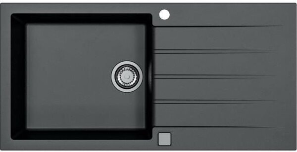 Lavello da incasso - Granito - Nero - 1 vasca grande - 100 x 50 cm - CADIT - STRADOUR
