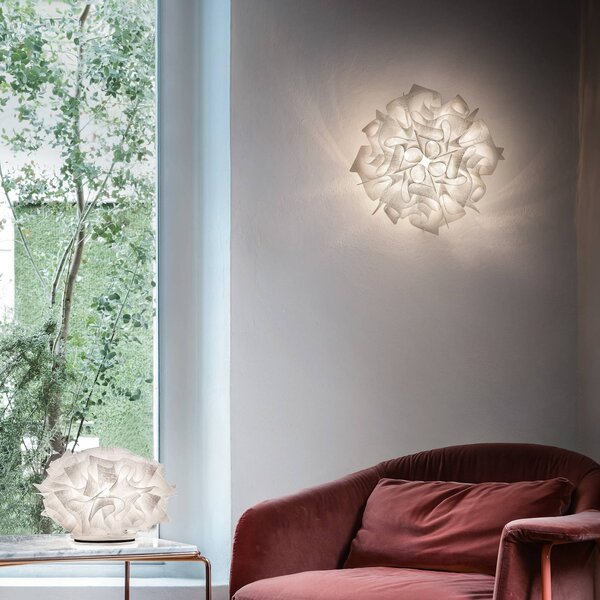 Slamp Plafoniera di design VELI Couture, dimmerabile, Bianco / Opale, Soggiorno / Sala da pranzo, Plastica, Design, Plafoniera