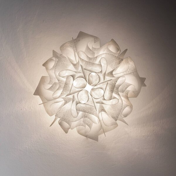 Slamp Plafoniera di design VELI Couture, dimmerabile, Bianco / Opale, Soggiorno / Sala da pranzo, Plastica, Design, Plafoniera