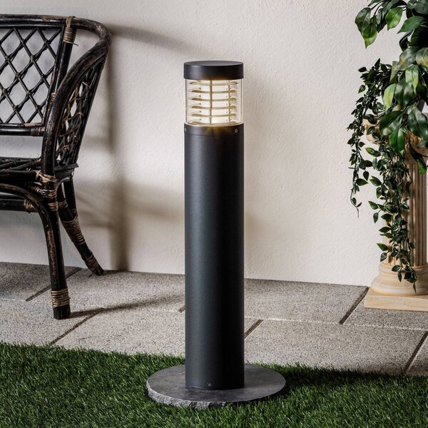 Lampioncino da giardino LUCIUS Lucande, Nero, Alluminio, Moderno, Lampada LED da esterni