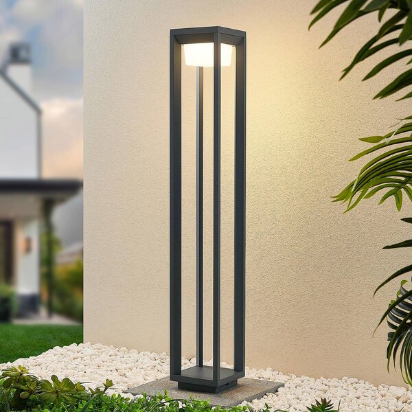 Lampioncino da giardino Gamion PRIOS, Alluminio / Grigio / Zincato, Alluminio, Moderno, Lampada LED da esterni