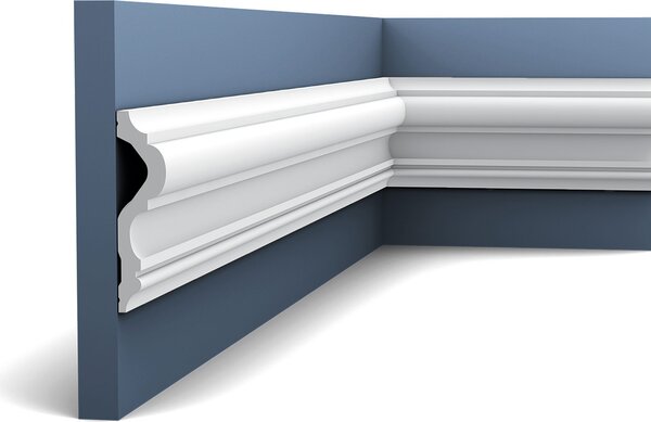 Orac Decor P8050 Luxxus Robusta modanatura per pareti Profilo per stucchi Profilo per fregi Profilo per cornici Profilo per rilievi Antiurto | 2 metri