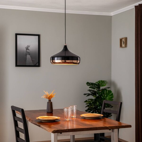 Lampada a sospensione Yildo 253-S Opviq, dimmerabile, Nero, Soggiorno / Sala da pranzo, Metallo, Moderno, Lampada a sospensione
