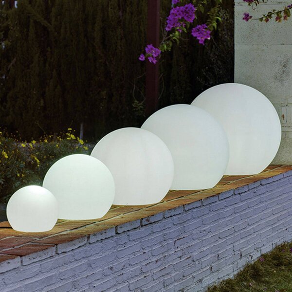 Newgarden Lampada solare Buly, dimmerabile, Bianco / Opale, Plastica, Moderno, Lampada solare