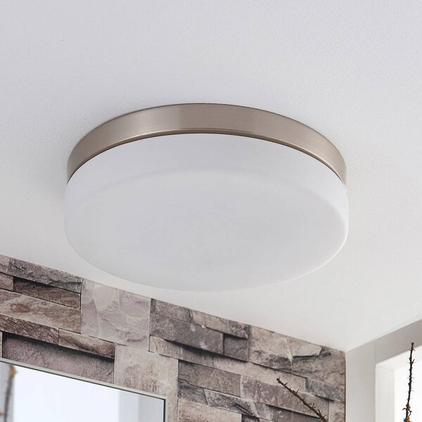 Plafoniera Amilia Lindby, dimmerabile, Bagno, Vetro, Moderno, Plafoniera