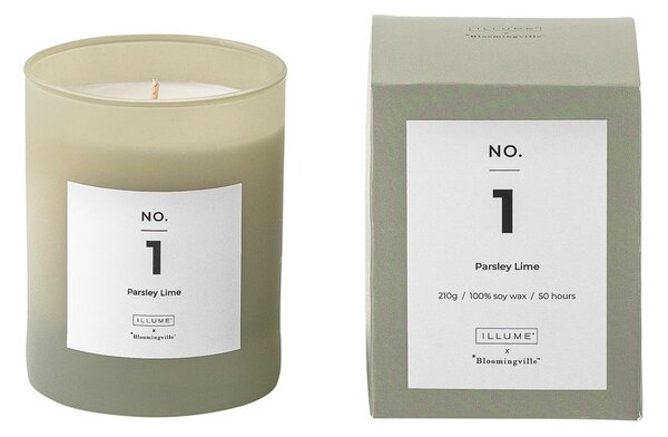 Candela profumata tempo di combustione 50 h No. 1 Parsley Lime - ILLUME x Bloomingville