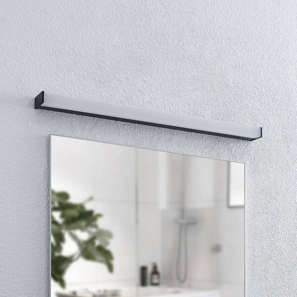 Applique da parete Ulisan Lindby, Nero, Bagno, Alluminio, Moderno, Applique