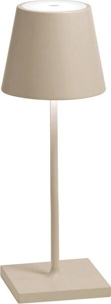 Zafferano Lampada a led da tavolo Poldina Pro Mini Sabbia ricaricabile e dimmerabile con batteria fino a 12 ore