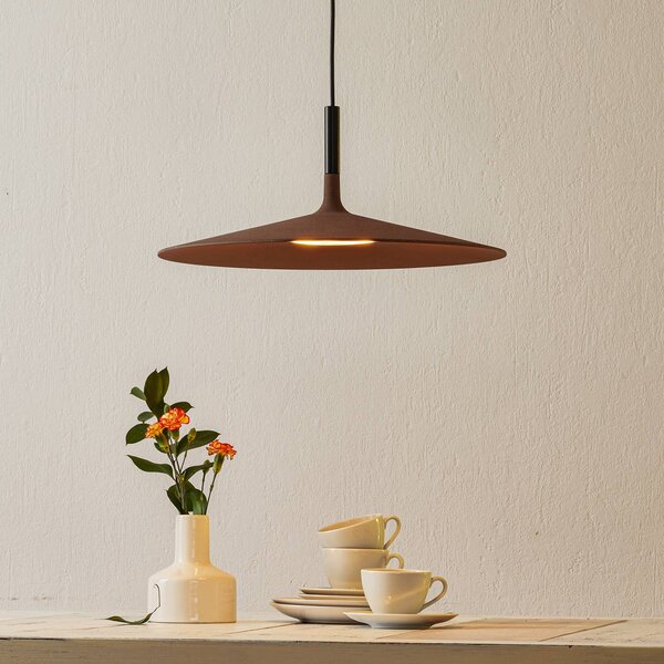 Foscarini Lampada a sospensione Aplomb Large, dimmerabile, Marrone / Ruggine, Cucina, calcestruzzo / cemento, Design, Lampada a sospensione