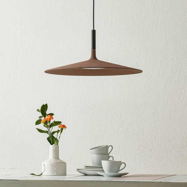 Foscarini Lampada a sospensione Aplomb Large, dimmerabile, Marrone / Ruggine, Cucina, calcestruzzo / cemento, Design, Lampada a sospensione
