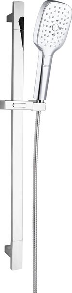 Sistema doccia MARWELL set doccetta QUATTRO II in cromo - 150x9,3cm - Sistema doccia con asta di scorrimento a regolazione continua