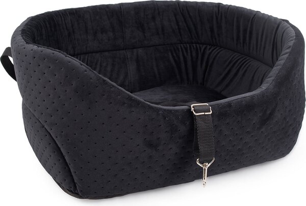 Seggiolino universale per cani, seggiolino per cani per sedile anteriore, sedile passeggero, sedile posteriore S nero