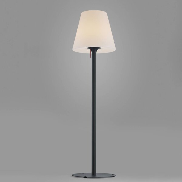 Helestra Moris-XL, lampada da terra per esterni Moris-XL, Nero, Metallo, Moderno