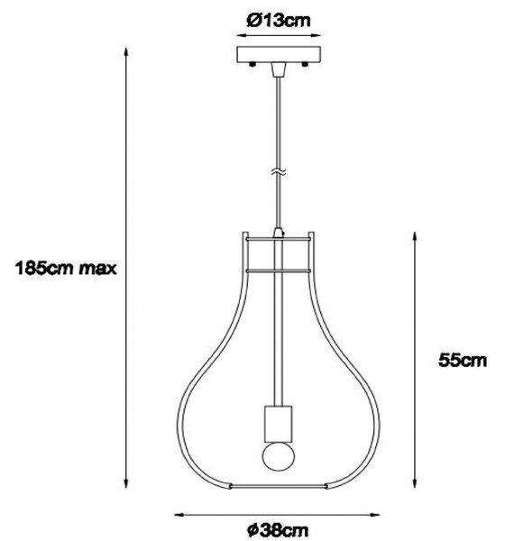 Lucide Lampada a sospensione Bodo, dimmerabile, Legno chiaro, Soggiorno / Sala da pranzo, Legno, Scandinavo, Lampada a sospensione