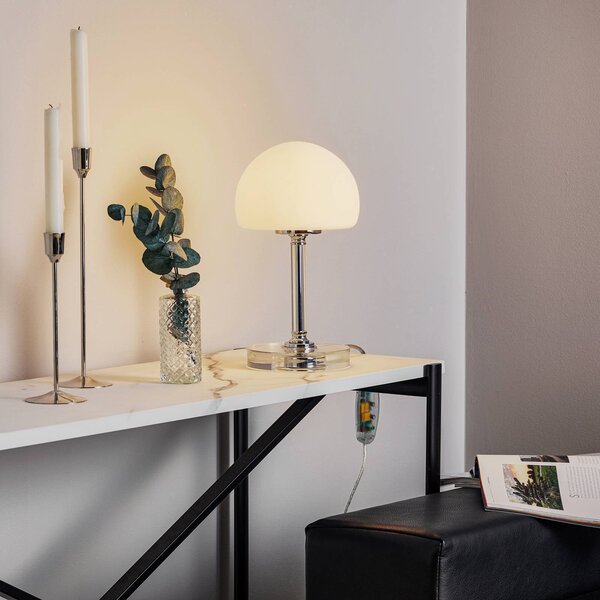 Steinhauer Lampada da tavolo a LED Ancilla, dimmerabile, Cromo / Argento, Soggiorno / Sala da pranzo, Metallo, Moderno, Lampada da tavolo LED
