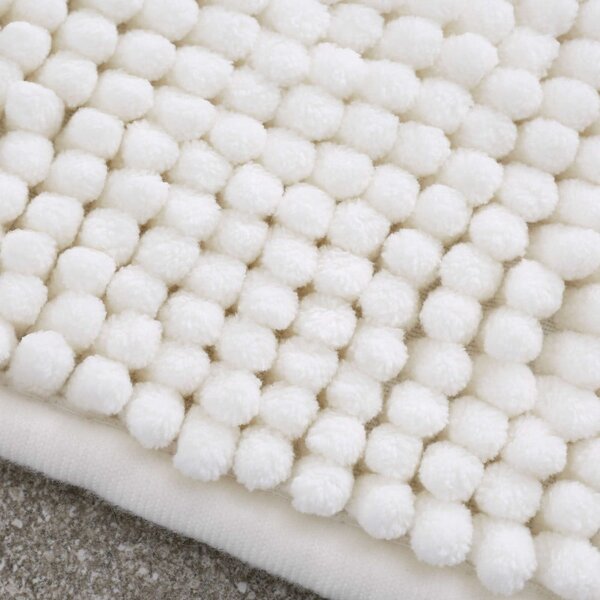 Tappeto da bagno beige 80x50 cm Bobble - Catherine Lansfield