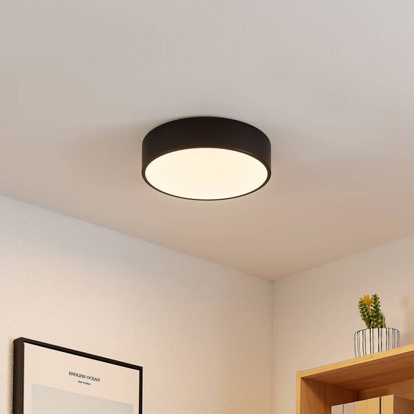 Lindby Simera plafoniera LED 30cm, nero