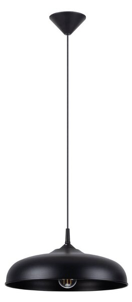 Lampada a sospensione GINA nero 1xE27 15W acciaio 74x38x38cm Sollux Lighting