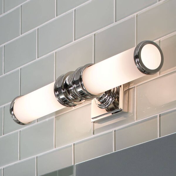 FEISS Applique da parete Payne, dimmerabile, Cromo / Argento, Bagno, Vetro, Applique