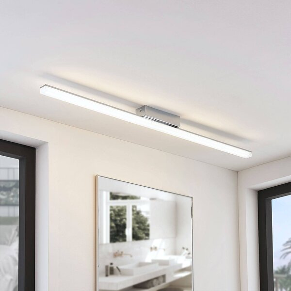 Plafoniera Levke Lindby, dimmerabile, Bianco / Opale, Bagno, Plastica, Moderno, Plafoniera