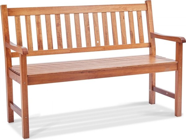 Panca da giardino in legno 127 cm - 363 kg - Panchina per patio - Panca per 3 persone