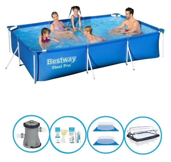 Bestway Pool Steel Pro - Pacchetto piscina - 300x201x66 cm