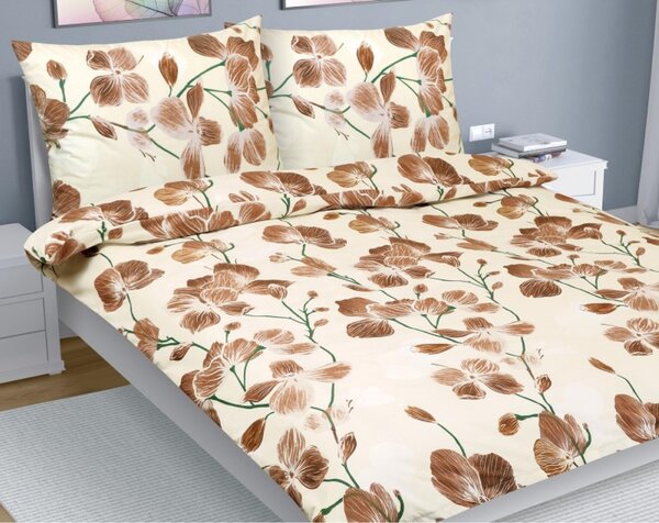 Set di lenzuola in cotone - 1 set 200x200, 70x90 - beige