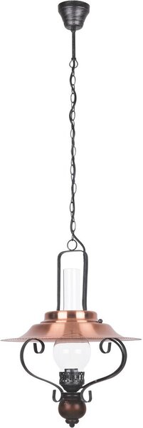 Lampada a sospensione in paraffina E27 1x60W colore nero 7870 Enna Rabalux