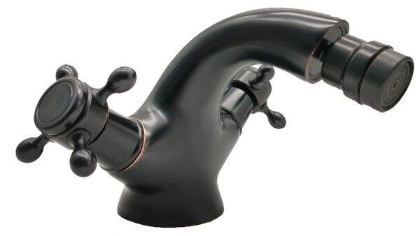 Miscelatore per bidet CRANK retro BLACK Stand ABELIA