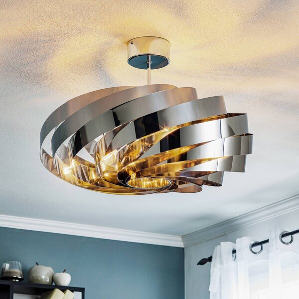 Plafoniera soffitto Vento Euluna, dimmerabile, Cromo / Argento, Soggiorno / Sala da pranzo, Metallo, Moderno, Plafoniera