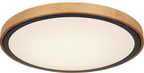Globo Lighting plafoniera in metallo nero opaco, LED