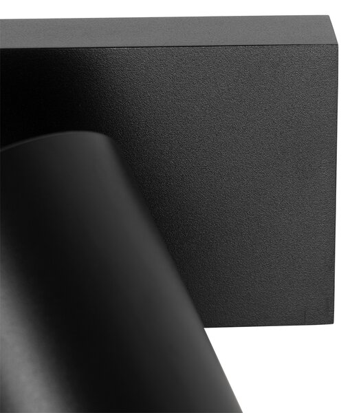 Faretto da soffitto moderno nero orientabile 2 luci - Jeana Luxe