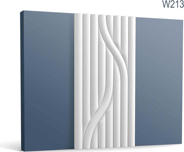 Orac Decor W213 Pannello murale 3D Rivestimento murale pannello acustico striscia di stucco 2 m