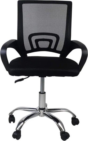 Sedia da ufficio ergonomica Luxe Deluxe – Nera – Rete – Su rotelle – Ergonomica – Regolabile in altezza – Con braccioli