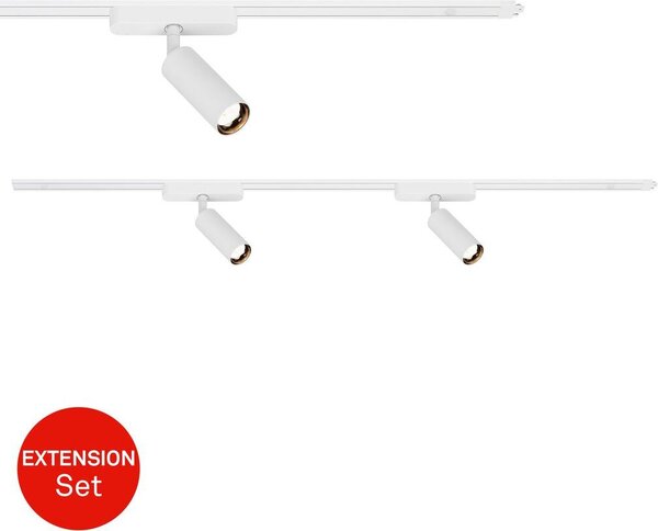 Sistema di binari Briloner Luxtrail, set di estensione, 2x faretti LED, bianco