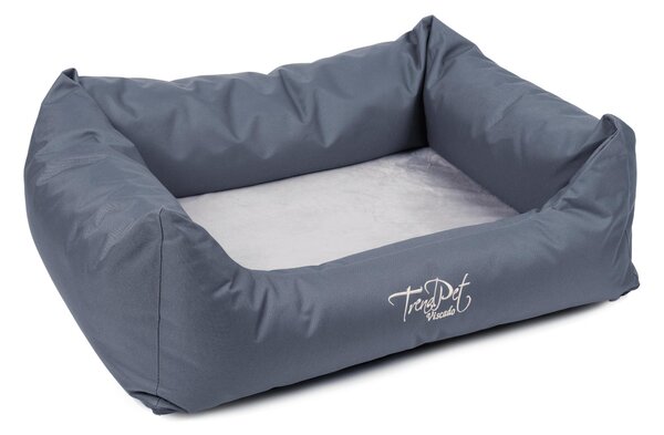 TrendPet Viscado letto ortopedico per cani grigio (120x95x25cm)