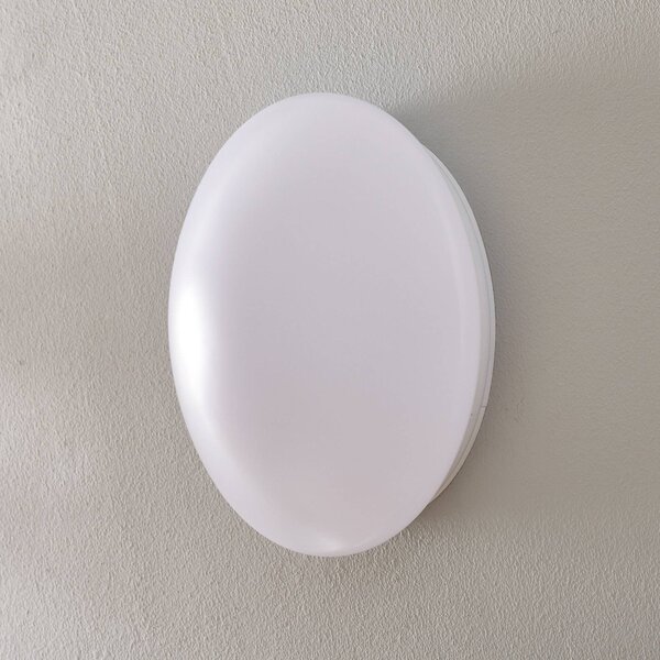 MEGAMAN Applique da parete a LED Renzo+, Bianco / Opale, Corridoio, Plastica, Applique a LED