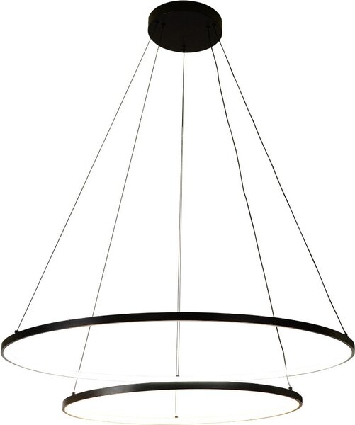 Lampada a sospensione a due anelli HORIK LED 32/40W Zuma Line PEN89424-60+90BK