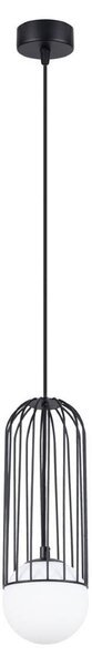 Lampada a sospensione BRINA 1 nero 1xG9 8W acciaio 115x12x12cm Sollux Lighting