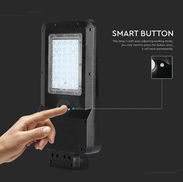 Lampione solare a LED con sensore LED/15W/7,4V 4000K IP65 10800 mAh