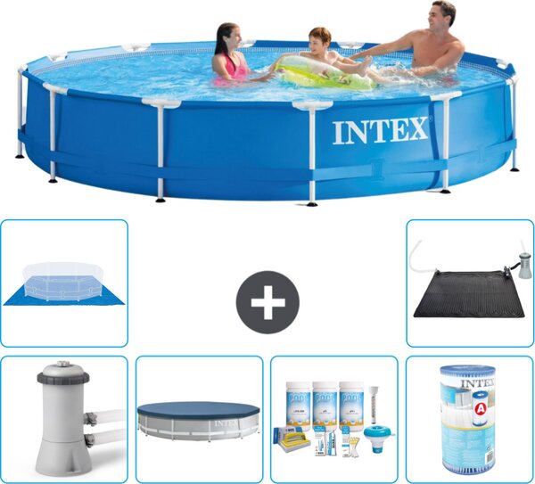 Piscina autoportante rettangolare - 366x76 cm - 7 pezzi - Modello S41769